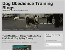 Tablet Screenshot of dogobediencetrainingblogs.com